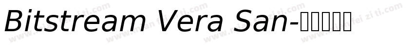Bitstream Vera San字体转换